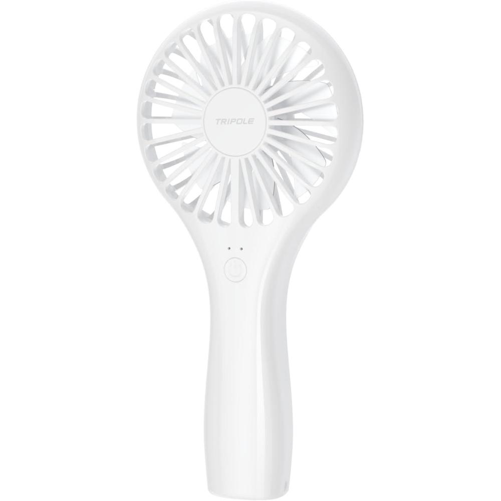 imageTriPole Mini Handheld Fan 5000mAh Battery Operated Small Fans 2 Speeds Powerful Personal Portable Fan Cute Design USB Rechargeable Electric Fans for Eyelash Makeup Kids Women Men Outdoor Travel BlackWhite