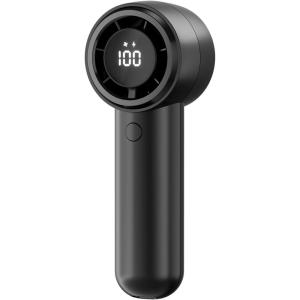 TriPole Handheld Portable Fan with LED Display, 4000mAh Rechargeable Battery, 15200RPM High Speed Airflow, Small Personal Hand Held Mini Turbo Fan for Outdoor Trip Beach Camping Walk Travel Essential