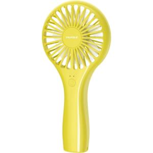 TriPole Mini Handheld Fan 5000mAh Battery Operated Small Fans 2 Speeds Powerful Personal Portable Fan Cute Design USB Rechargeable Electric Fans for Eyelash Makeup Kids Women Men Outdoor Travel, Black(Yellow)