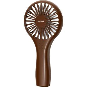 TriPole Mini Handheld Fan 5000mAh Battery Operated Small Fans 2 Speeds Powerful Personal Portable Fan Cute Design USB Rechargeable Electric Fans for Eyelash Makeup Kids Women Men Outdoor Travel, Black(Brown)