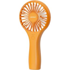 TriPole Mini Handheld Fan 5000mAh Battery Operated Small Fans 2 Speeds Powerful Personal Portable Fan Cute Design USB Rechargeable Electric Fans for Eyelash Makeup Kids Women Men Outdoor Travel, Black(Orange)