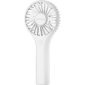 TriPole Mini Handheld Fan Portabble Personal Fan with 3 Speeds, Powerful Battery Hand Held Fan for Travel Trip Outdoor Concerts, Cute Small Rechargeable Lash Fan for Makeup Skincare Drying, White(White)