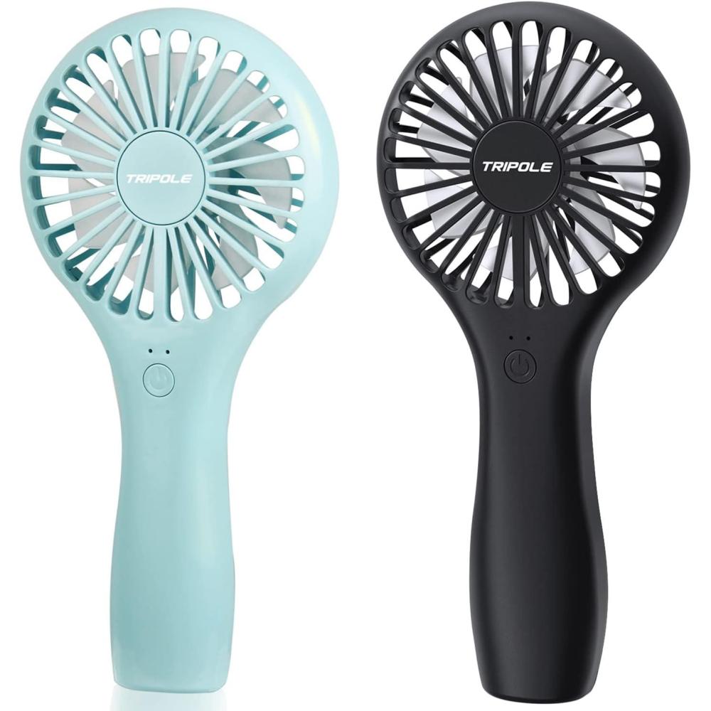 imageTriPole Lollipop Handheld Fan Bundle 2000mAh ampamp 5000mAh Mini Personal Fan USB Rechargeable Portable Fan