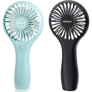 TriPole Lollipop Handheld Fan Bundle 2000mAh & 5000mAh Mini Personal Fan USB Rechargeable Portable Fan