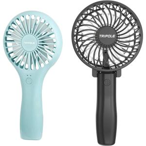 TriPole Mini Handheld Fan Bundle Cute Small Fan Foldable Personal Fan