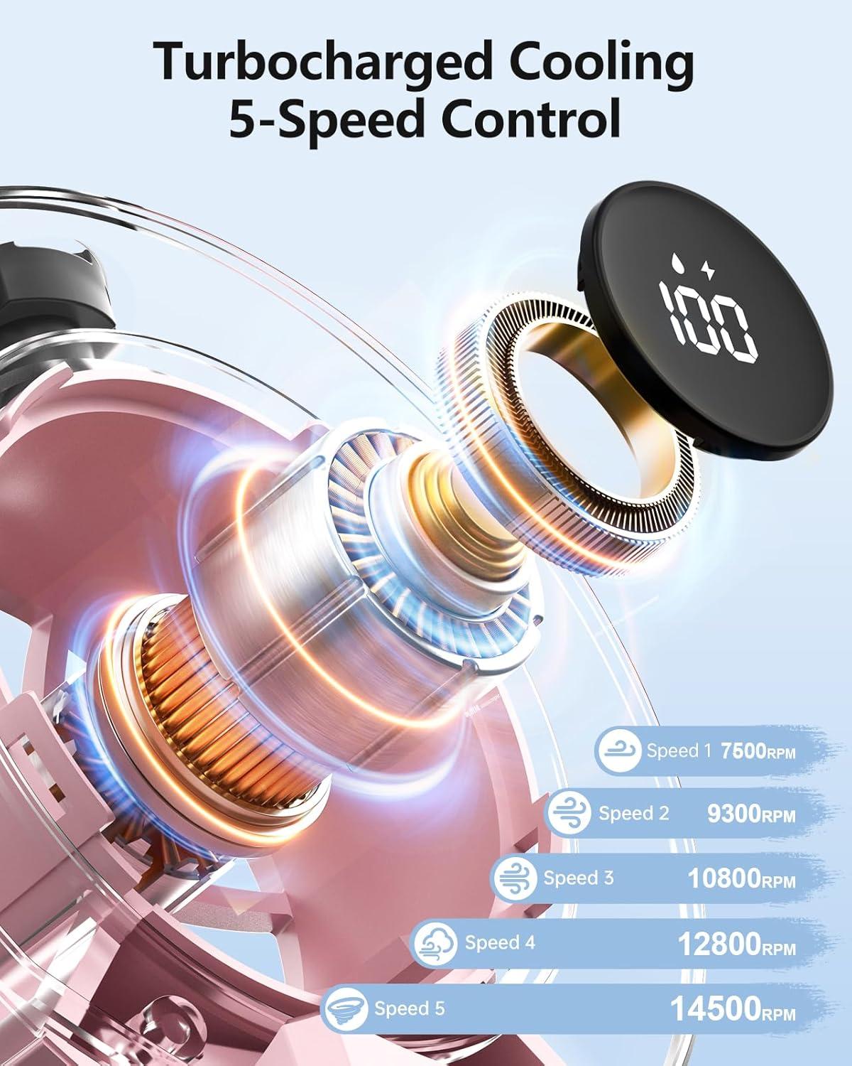imageTriPole Mini Handheld Fan ampamp Portable Misting Fan Bundle Rechargeable Powerful Hand Held Personal Fans for Travel Water Spray Mister for Makeup Outdoor Beach