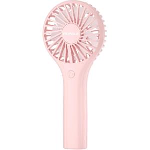 TriPole Portable Handheld Fan Mini Personal Fan with 3 Speeds, Powerful Battery Hand Held Fans for Travel Trip Outdoor Concerts, Cute Small Rechargeable Lash Fans for Makeup Skincare Drying, Cream(Pink(3 Speed))