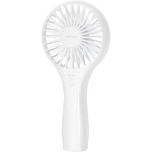 TriPole Portable Handheld Fan Mini Personal Fan with 3 Speeds, Powerful Battery Hand Held Fans for Travel Trip Outdoor Concerts, Cute Small Rechargeable Lash Fans for Makeup Skincare Drying, Cream(White)